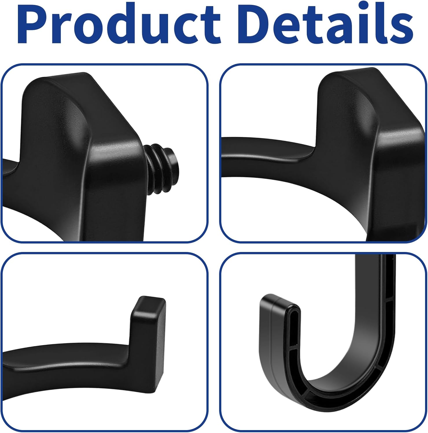 6Pcs Storage Shed Hooks for Suncast/Craftsman, J-Shape and U-Shape Suncast Shed Accessories, Premium ABS Garden Garage Storage Organization, Shed Shelves for Hanging Shed Organization Supplies