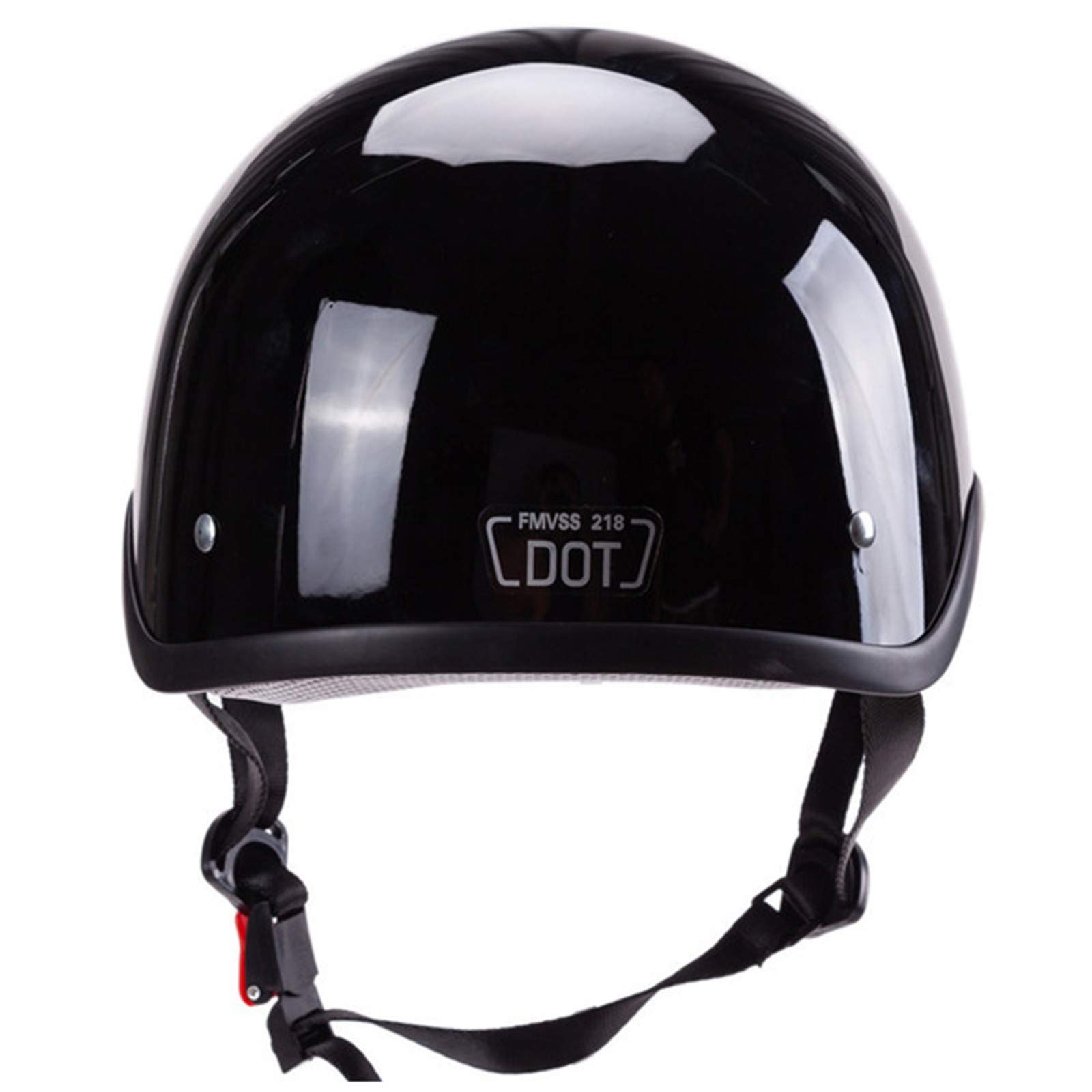 American Style Motorcycle Helmet Half Helmets Motorbike Electric Vehicle  Scooter Open Face Helmet for Men and Women Adult Retro Jet Helmet with  Goggles Skull Cap DOT Approved Bright Black2,L : Amazon.co.uk: Automotive