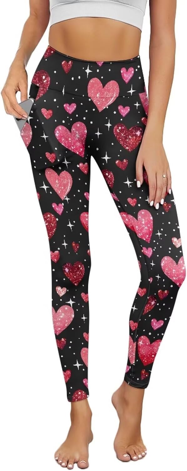 AFPANQZ Women's Yoga Leggings with Pockets Seamless Yoga Pants Casual Running Dance Sports Activewear Workout Stretch Capri