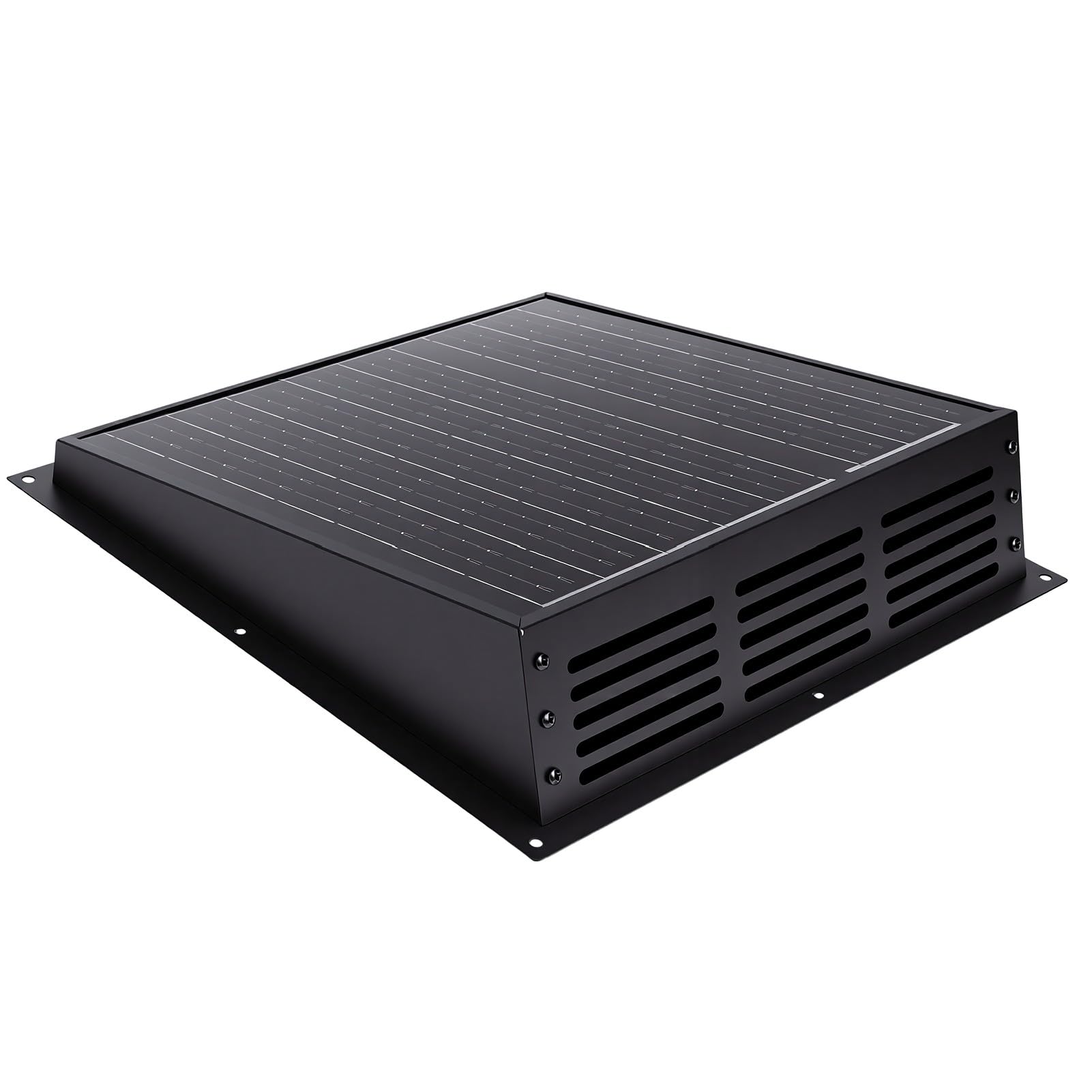 FTVOGUE Ventilateur Solaire pour Toit 430 CFM IP67 étanche avec Panneau Monocristallin pour Grenier, Garage, Camping-car, Abri, Poulailler
