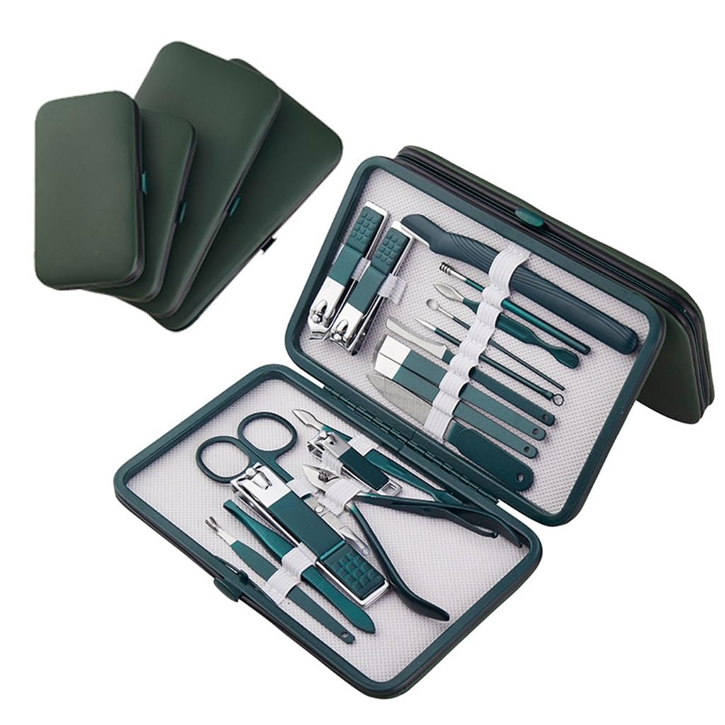 Kit coupe-ongles vert pour votre routine de pédicure à la maison