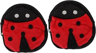 NOLITOY 2 Peças 18 Boneca Acessório Mochila Mini Bolsa De Pelúcia Borboletas Mochila Bolsa De Sintética Mini Boneca Mochila Bolsa De Ombro De Inverno Bolsa De Pelúcia Bolsa De Boneca