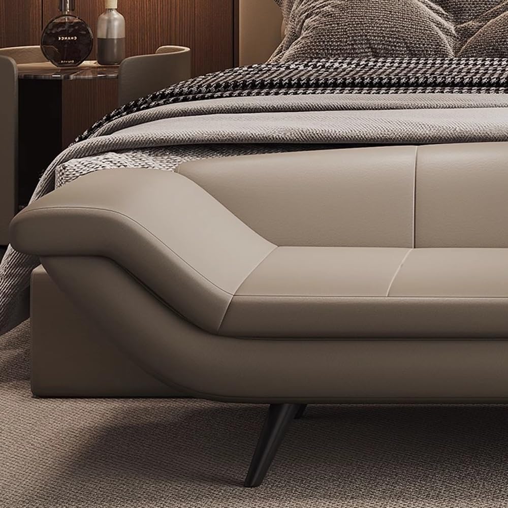 End Stool Italian Light Luxury Bed End Stool Bedroom Bedside Stool Minimalist Bedside Bench Cloakroom Long Sofa Stool Long Bench(Black)