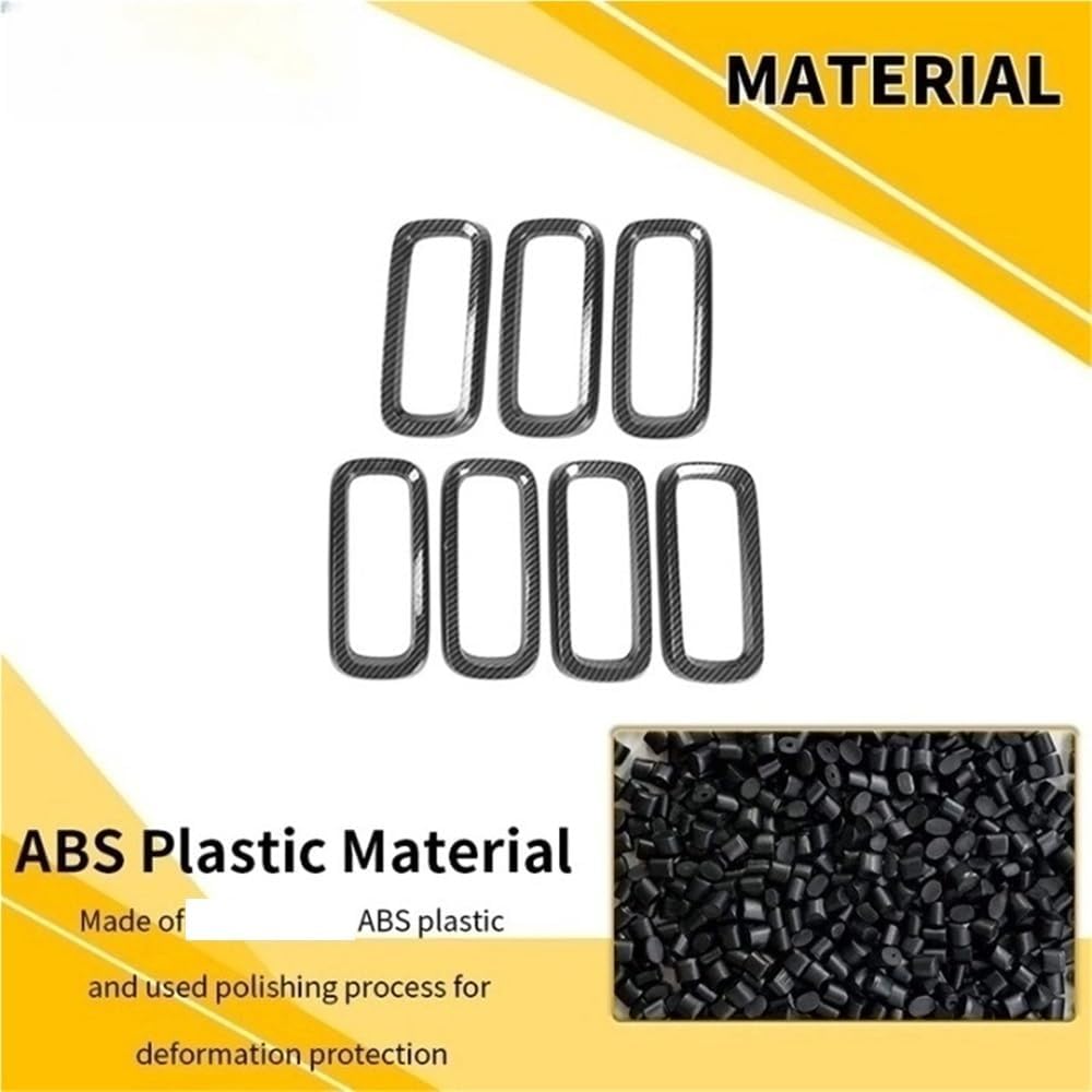 Car Front Grille Insert Grill Decoration Cover Trim Compatible for Jeep Renegade 2016 2017 2018 Exterior Accessories(7Colors)