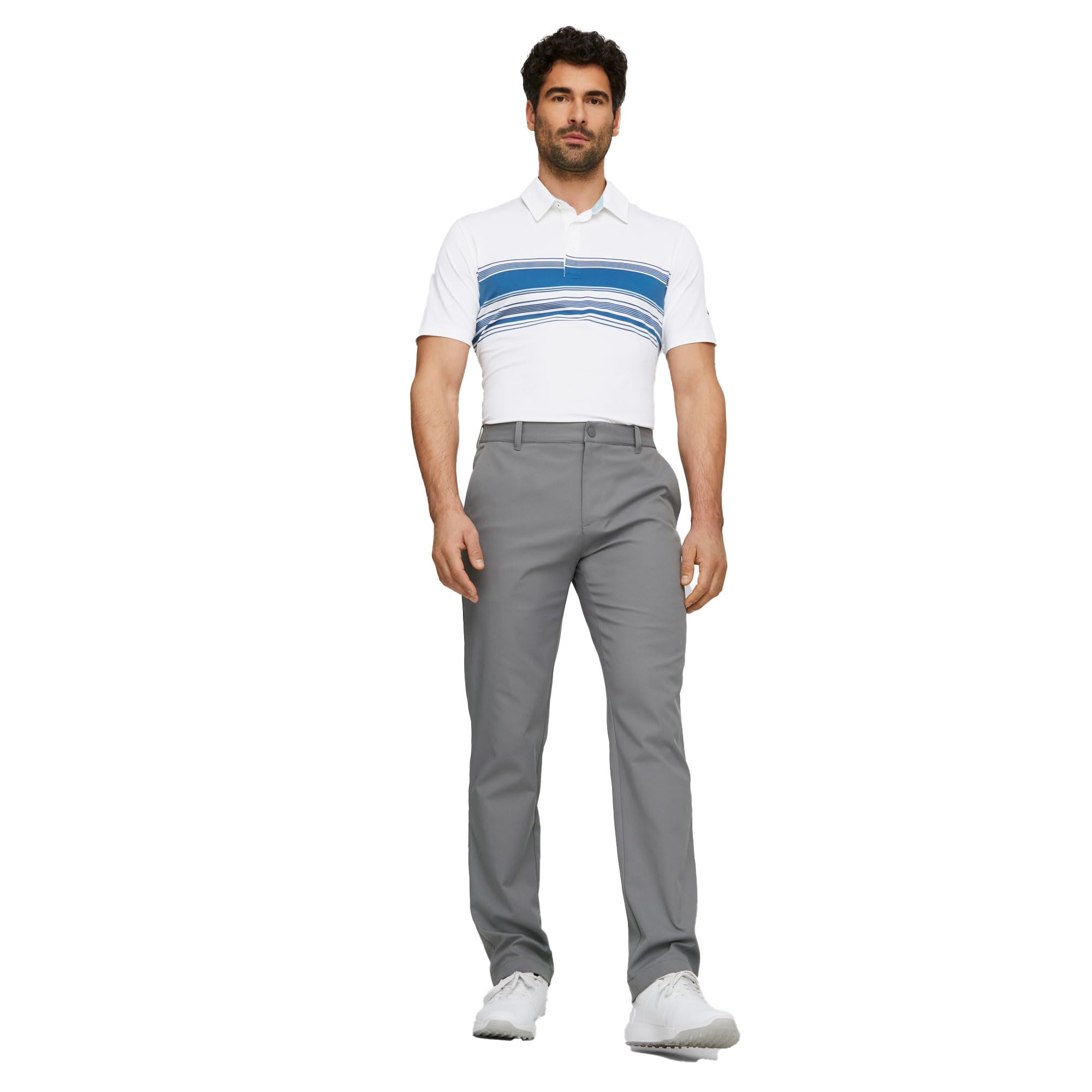 PUMA Pantalon de concessionnaire Golf, Bleu Ardoise, 32W / 32L Homme
