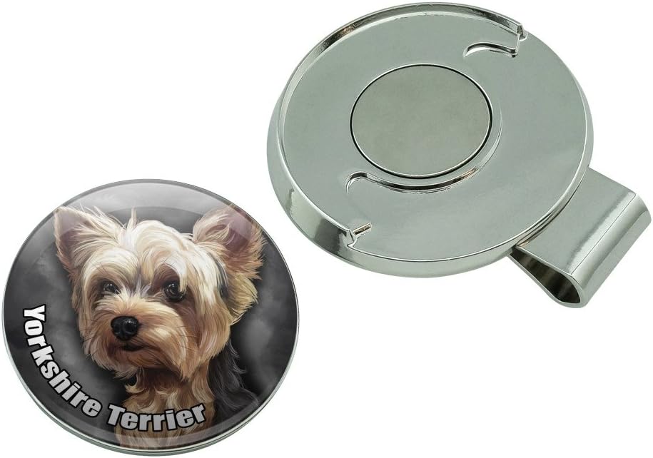 review GRAPHICS & MORE Yorkshire Terrier Yorkie Dog Pet Golf Hat Clip with Magnetic Ball Marker