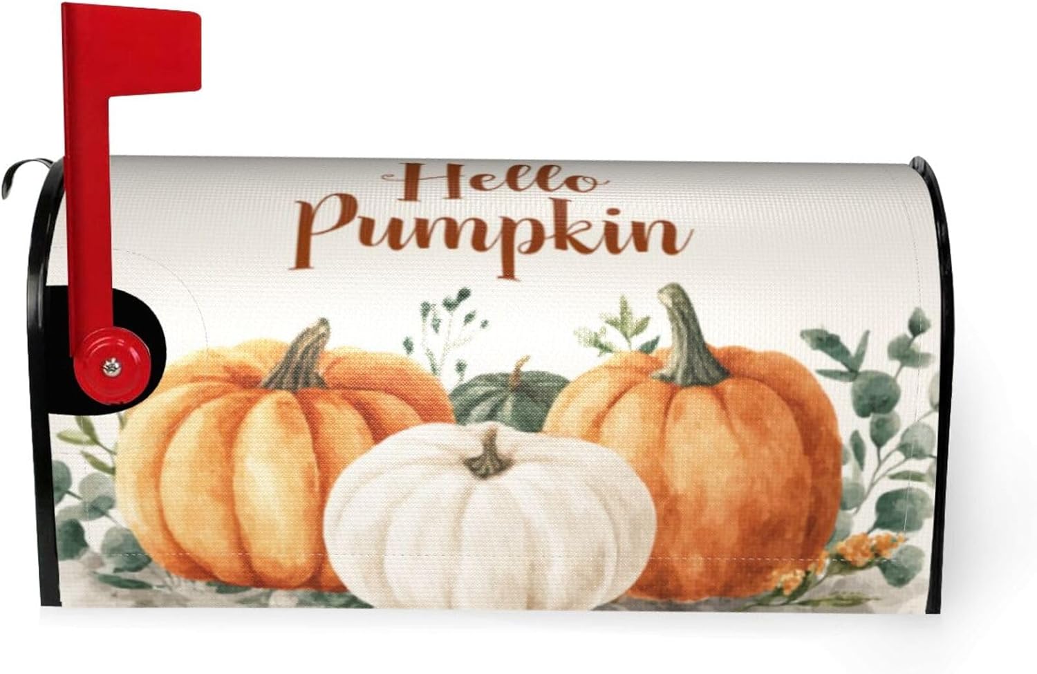 Mailbox Covers Pumpkin Watercolor Fall Thanksgiving Pumpkin Watercolor Fall Thanksgiving Magnetic Letter Post Box Cover Standard Size 25.5 x 21 Inch Garden Yard Home Decorative image 2