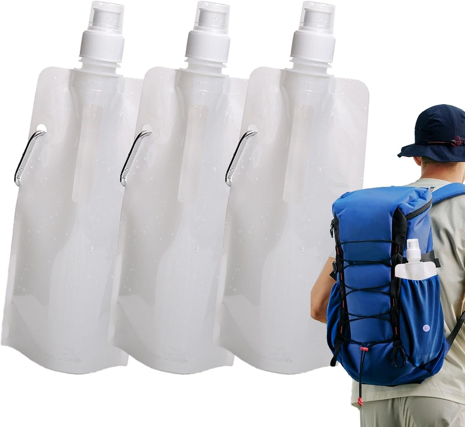 Packable Water Bottle Leakproof Lightweight