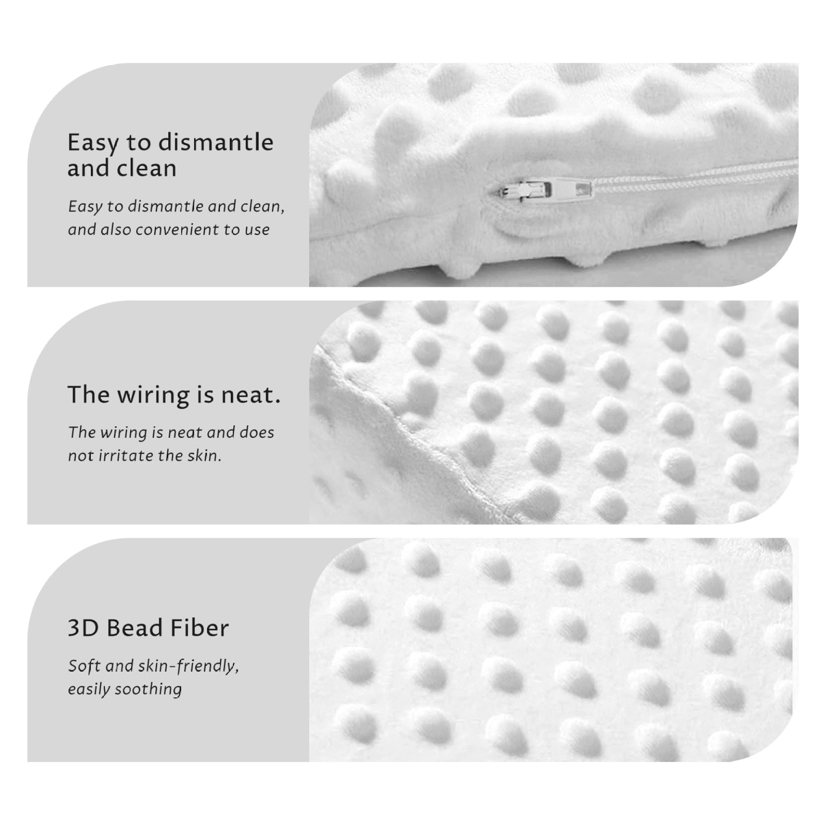 Coussins d'allaitement, Coussin compensé pour Nouveau-né, Coussins d'allaitement Larges et Stables pour l', Coussin Anti-Reflux pour Nouveau-né avec Bosses sensorielles 3D, Support de crac