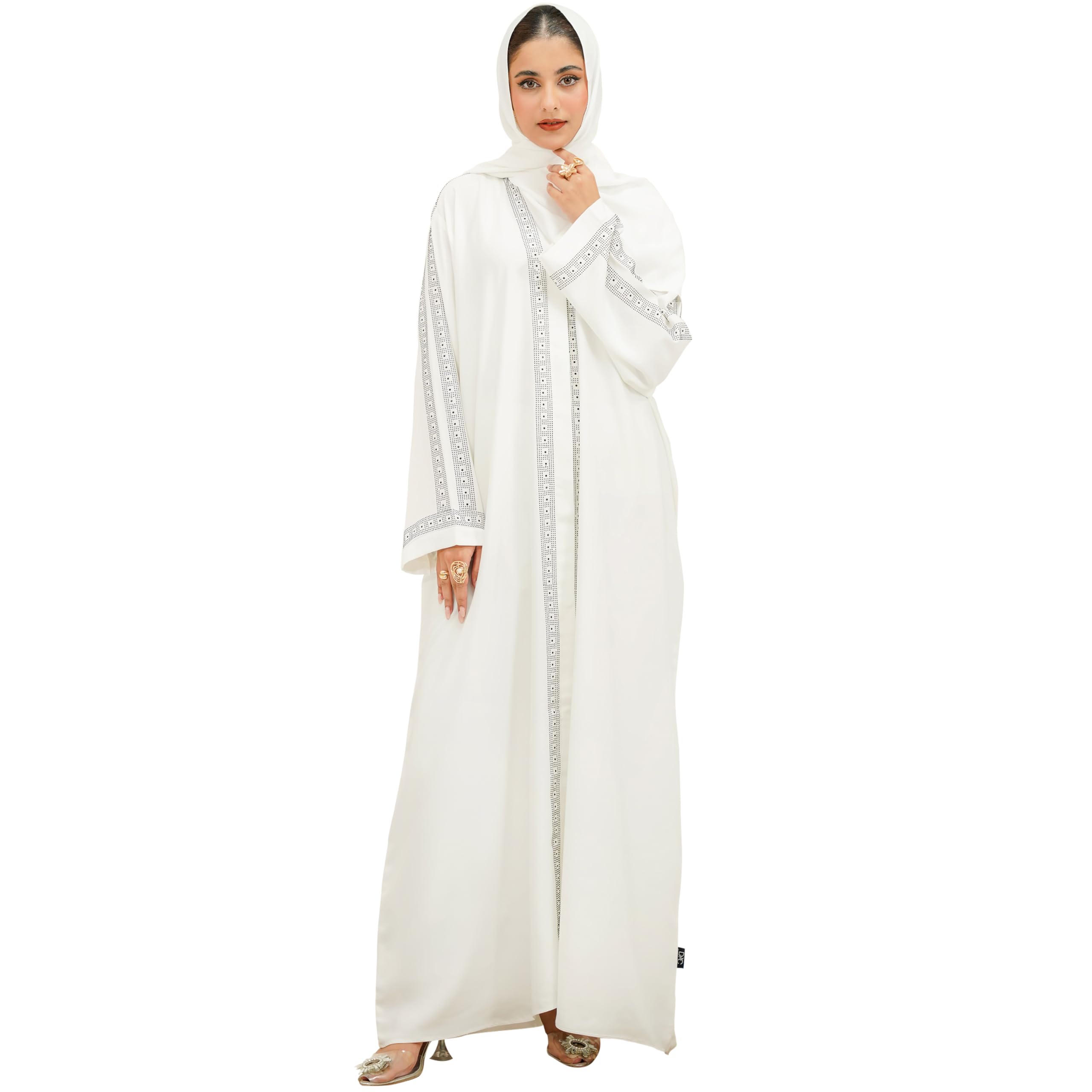 Abaya Dress for Women, Fully Button Up Muslim Abaya in Premium Nida Fabric