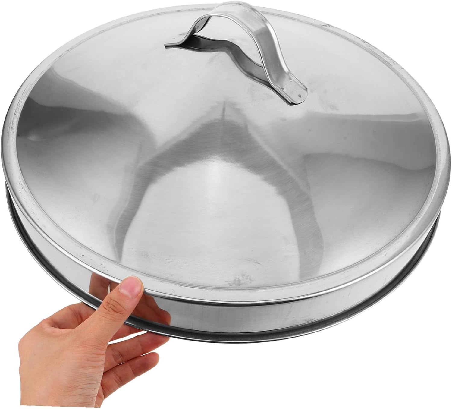 Stainless Steel Fire Pit Cover Round Lid Heat Resistant Snuffer Tool for Outdoor Fireplace Camping Spark Shield Fire Pit Burner Pan Accessory