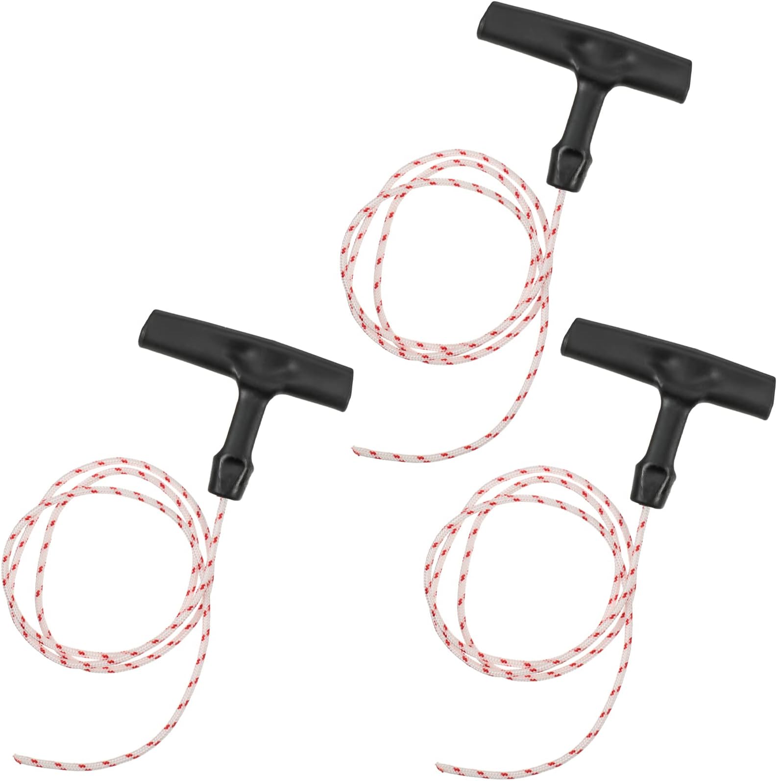 Oudain 3 Pcs Garage Door Emergency Release Pull Cord with Handle 1 Meter Starter Rope and Grip Attic Ladder Pull Cord for Garage Opening