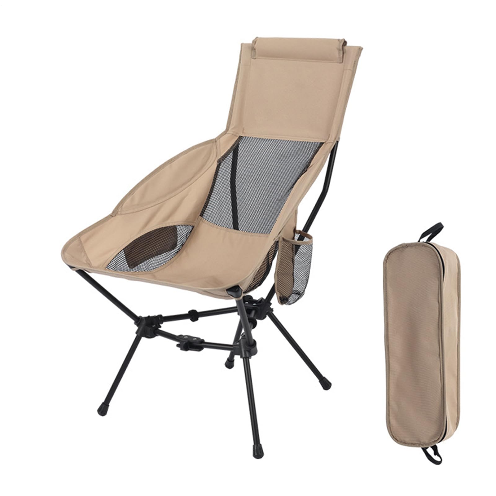 Sedia Da Campeggio Sedia Da Campeggio Ultra Leggera | Seggiolino Compatto Pieghevole Con Supporto Per La Testa Ideale Per Trekking Spiaggia Viaggi Picnic Pesca