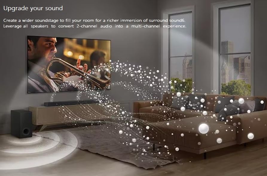 Image of LG S70TR Soundbar with Dolby Atmos ans Rear Surround Speakers 5.1.1 Channel, Perfectly Matches The QNED TV, Sound 3D, Auto Power, Wireless Dolby Atmos, True Wireless connectivity, Wow Orchestra