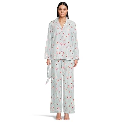 P.J. Salvage Flannel PJ Set with Headband Women