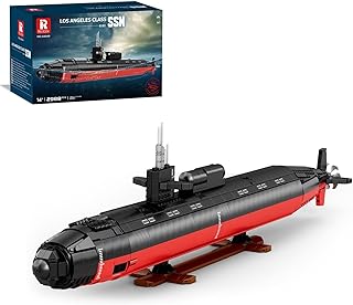Reobrix 33049 Nuclear Submarine Building Block Set, Los Angeles-Class SSN Warships Model Building Kit, Military Battleship...