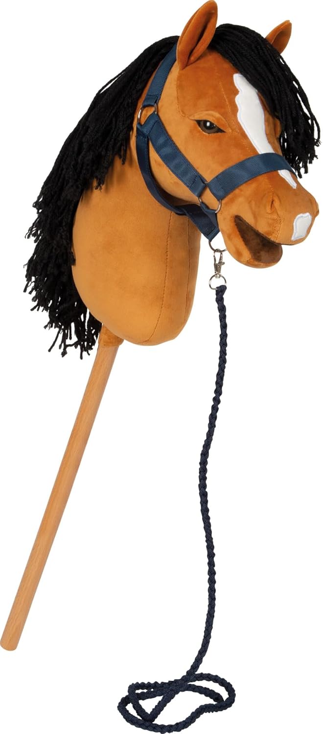 small foot Hobby Horse brown ‘Melodie’, removable stick & mane, incl. halter, bridle & lead, for ages 3+ years, 12715