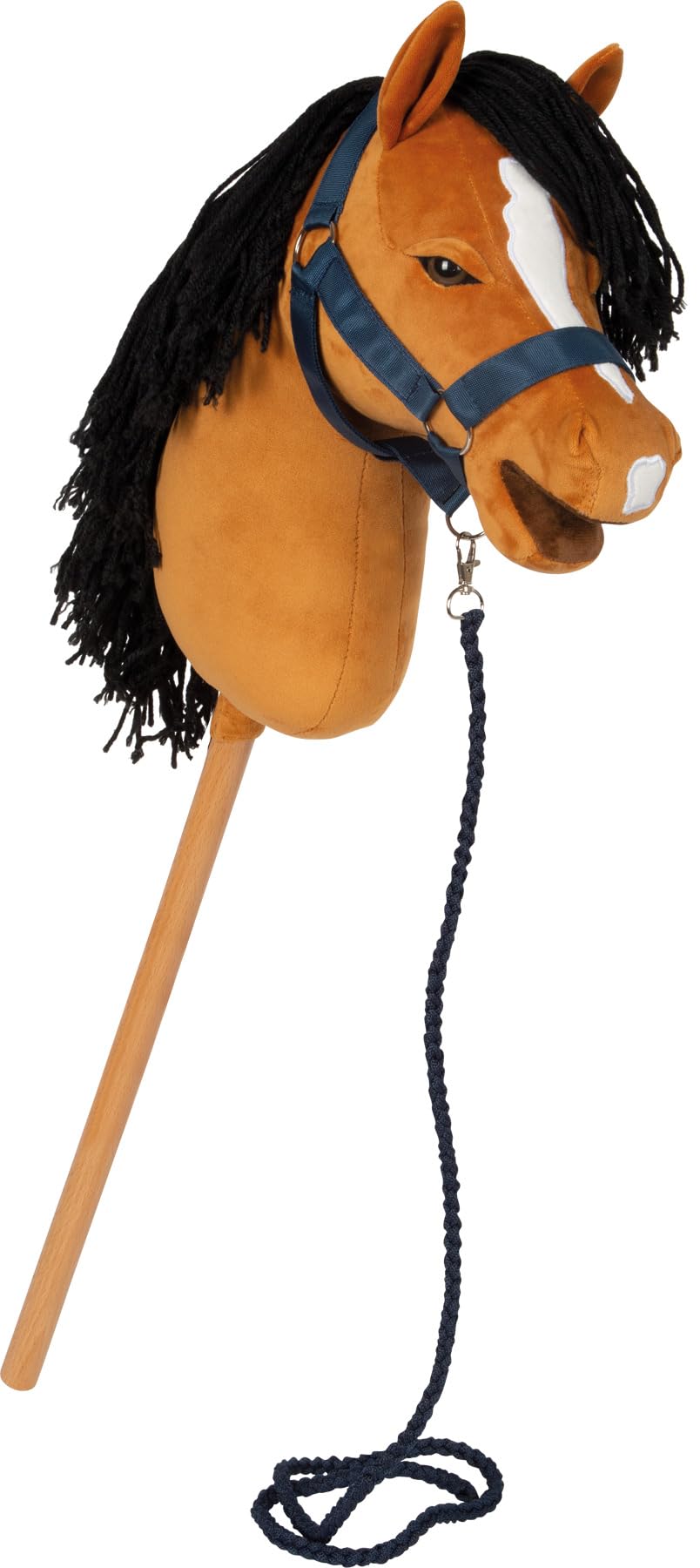 Small Foot Hobby Horse Marron « Melodie », Cheval bâton, Licol, bridon, Longe, dès 3 Ans, 12716