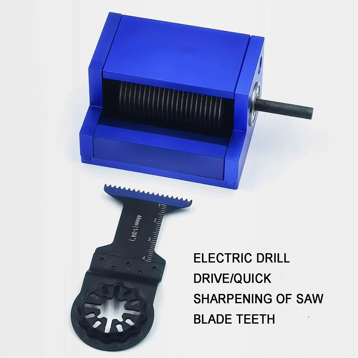 Affilatrice per Lame, Affilatrice Multiuso per Lame, con Mola Diamantata, Ripristina I Denti in Carburo di Tungsteno E Metallo, per Lame da Sega Fino A 52 Mm, Si Collega alla Punta da Trapano