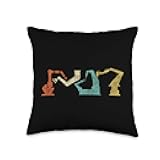 Robot Robotics Engineer Retro Vintage Throw Pillow