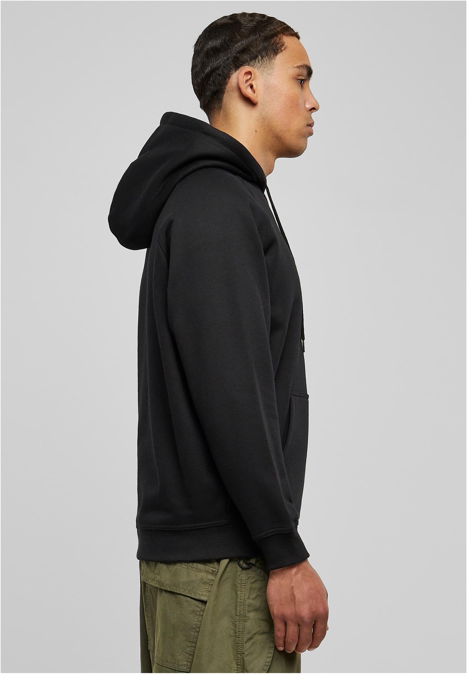 Urban Classics Sweat À Capuche Uni Homme Sweat-Shirt à Capuche Noir 65% Coton, 35% Polyester Oversize
