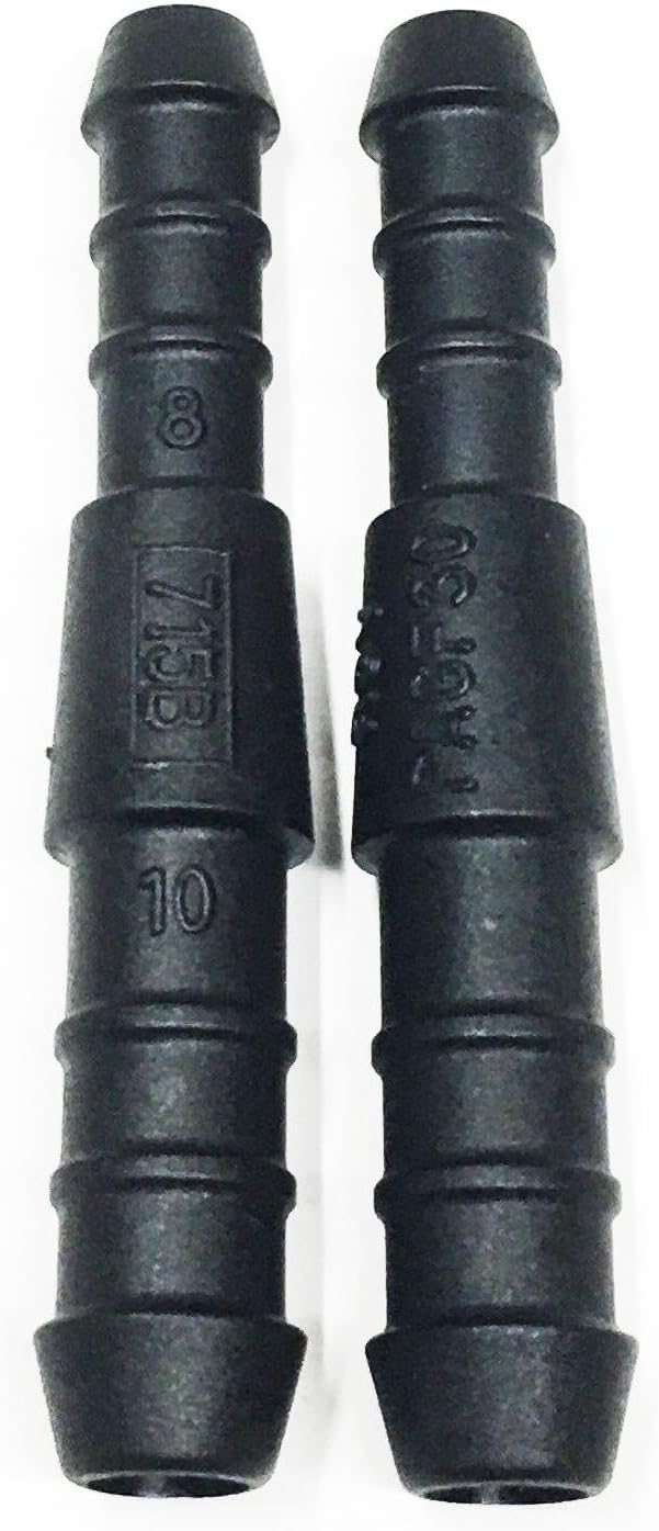 2 X 6mm-4mm Plastic Barbed Reducer Adapter Hose Connector Fuel Pipe Joiner