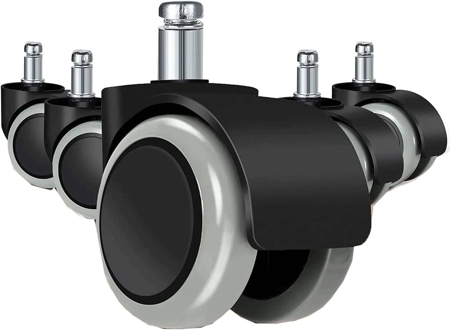 LJein 5PCS Universal Office Chair Caster Wheels/Heavy Duty