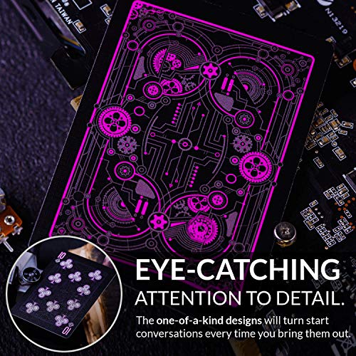 Cyberpunk Purple Playing Cards - Image 4