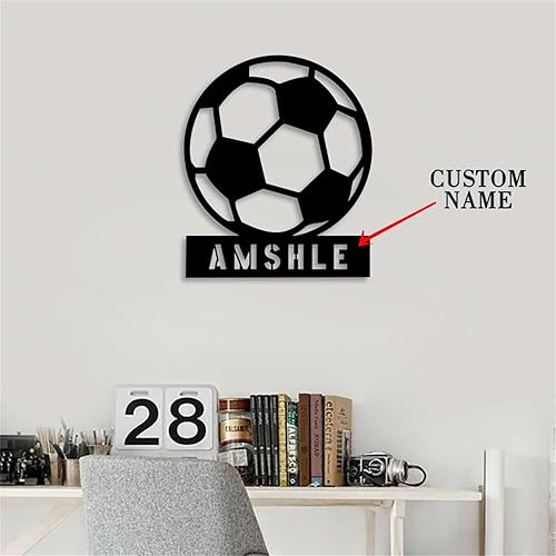 Miniatura 3 de Letrero con nombre de fútbol, placa de luz LED de noche de fútbol, 16 colores, luz de pared de neón, regalos de fútbol para papá, marido, hijo (16
