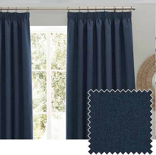 furn. Cortinas Opacas Plisadas Dawn - Medianoche - 168 x 229 cm
