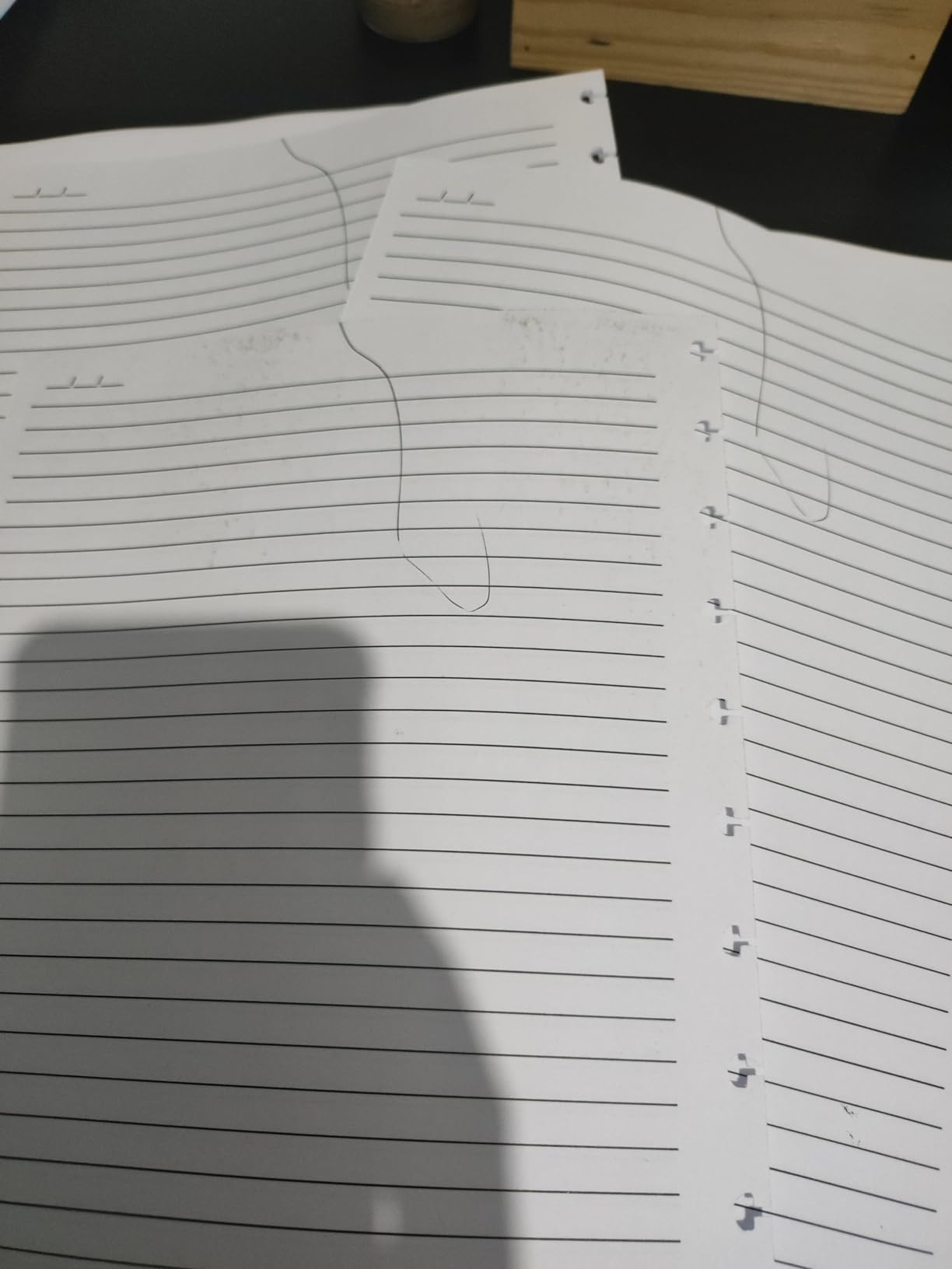 Refil genérico pautado acessórios para caderno inteligente