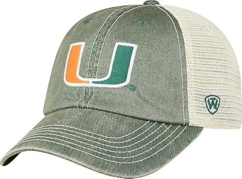 Collegiate Vintage Design Adjustable Hats (US, Alpha, One Size, Miami)