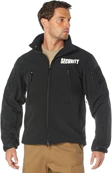 Rothco Spec Ops Soft Shell Security Jacket, 4XL, Black