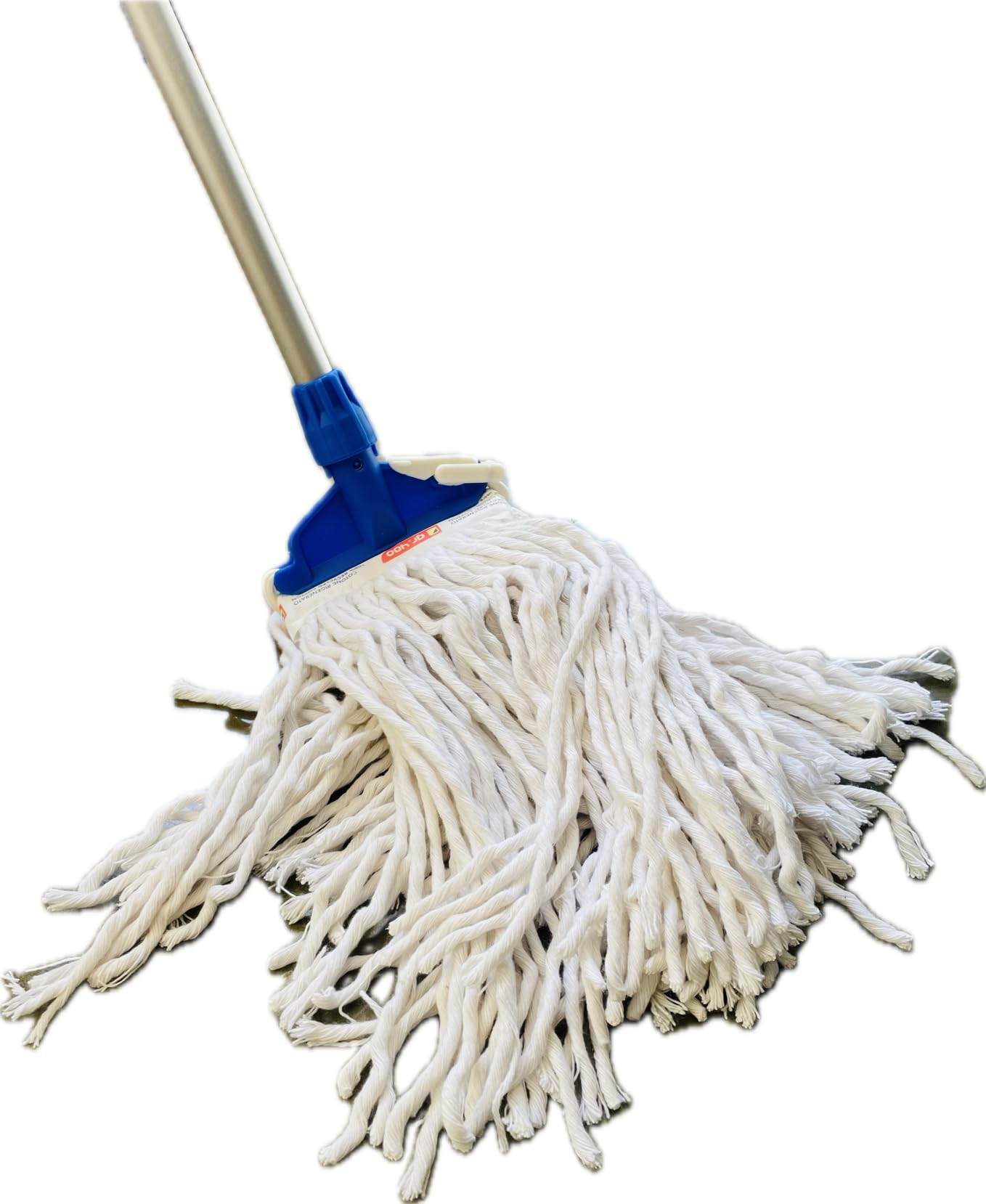 Kit de 3 Piezas de Recambio para mopa de algodón Profesional con Banda de 400 g + 1 Pinza para fregona Blanca