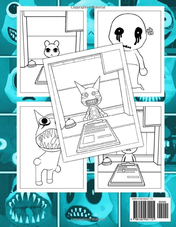Coloring Book: Cute and Spooky Characters of Anomaly Coloring Pages for Fans, Kids, Boys, Girls Ages 4-8 and 8-12 image 3