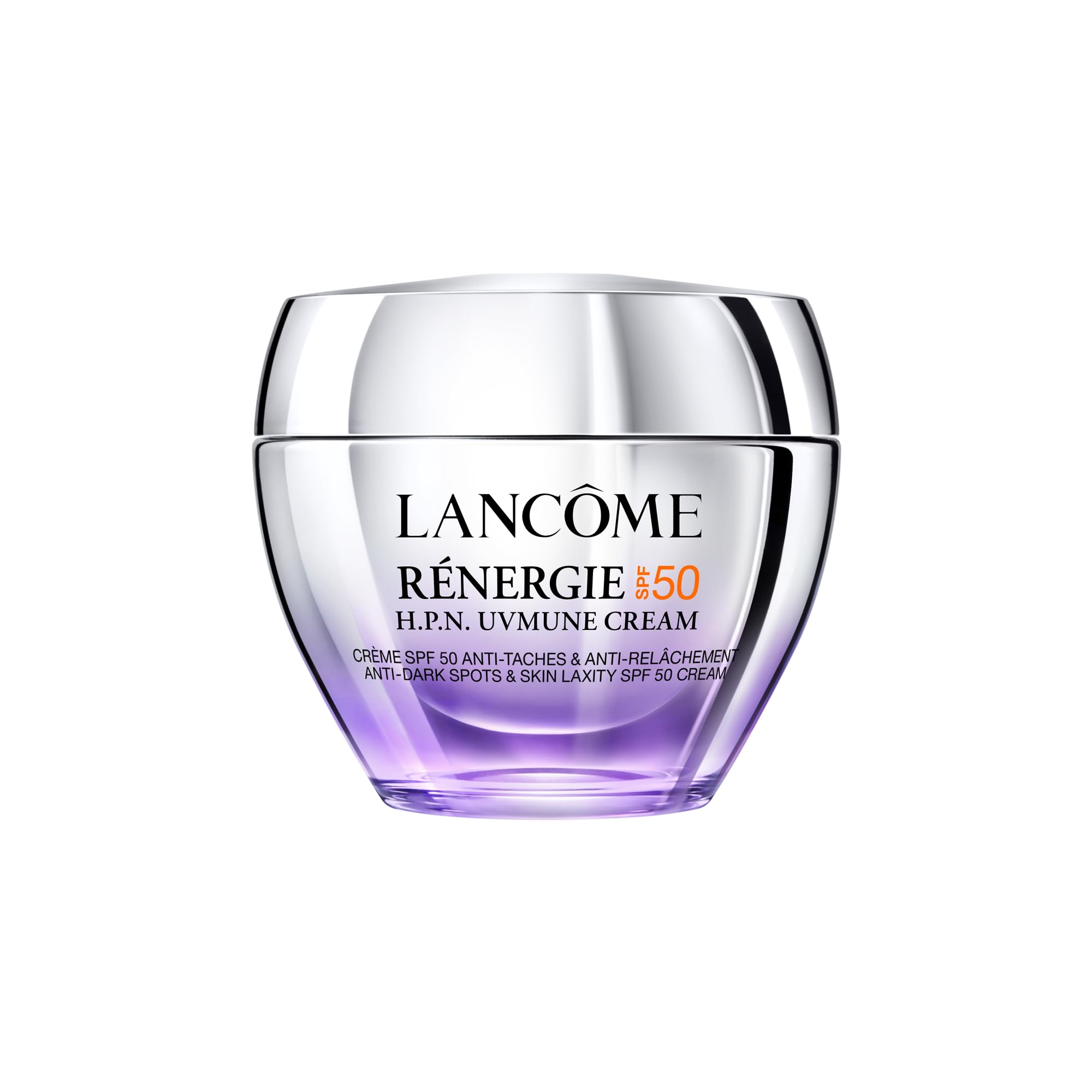 Lancôme Rénergie H.P.N. UVMUNE SPF50 Cream, For All Skin Tones, Strongest UV Protection Leaving Skin Soft and Luminous With Patented Mexoryl 400 and 300-Peptide, 75Ml