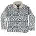 True Grit Men's Tribal Frosty Tipped 1/4 Zip Pullover