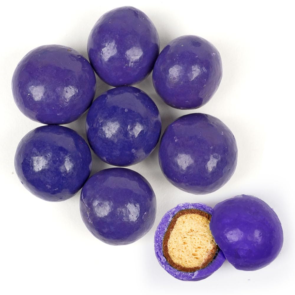 Premium Gourmet Purple Candy Milk Chocolate Malted Milk Balls 1.67 lb bag