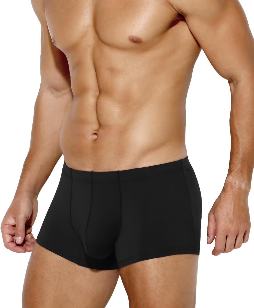 Men's Sexy Silky Trunks Underwear Boxer Briefs 1 Pack