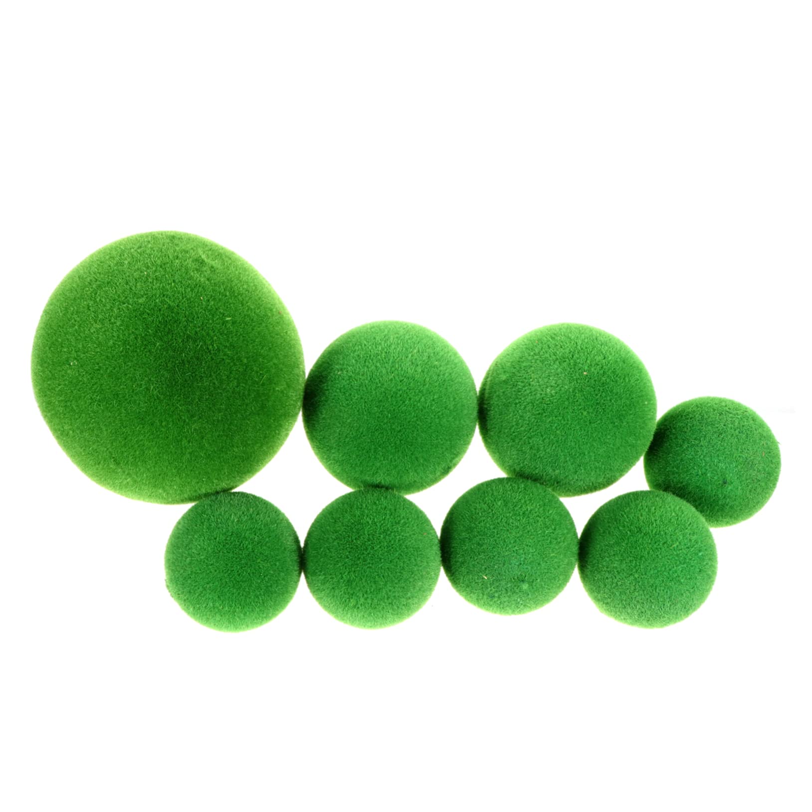 Bola de musgo simulada PRETYZOOM de alta fidelidad, esferas decorativas de espuma de 8 piezas
