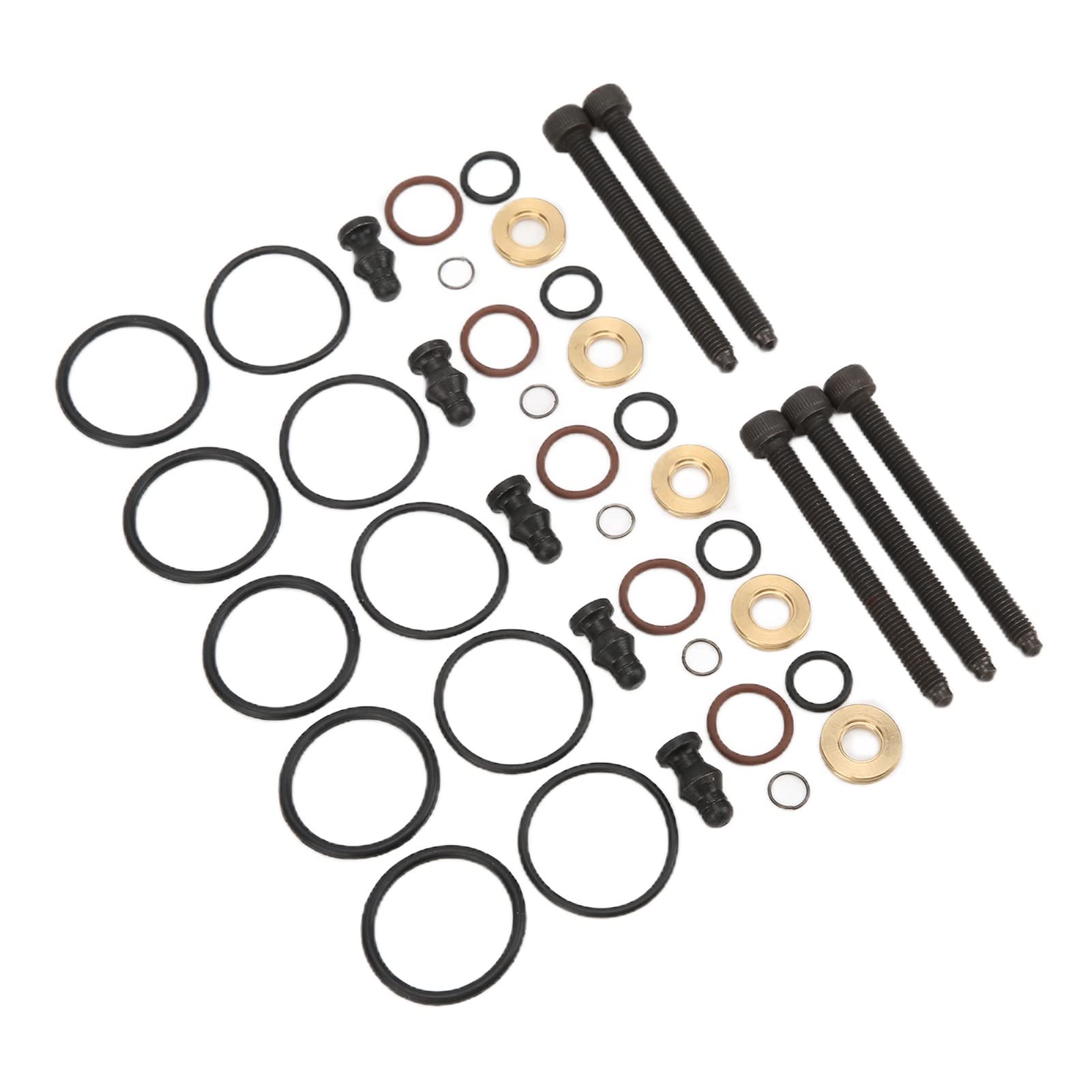 Sellos de Inyector de Kit con 5 Tornillos 038198051B Reemplazo para 2.5TDI R5 128kw 2003 2010, Compatible con 038198051C, 1417010997, 070103385A, Juntas de Inyector de Ajuste
