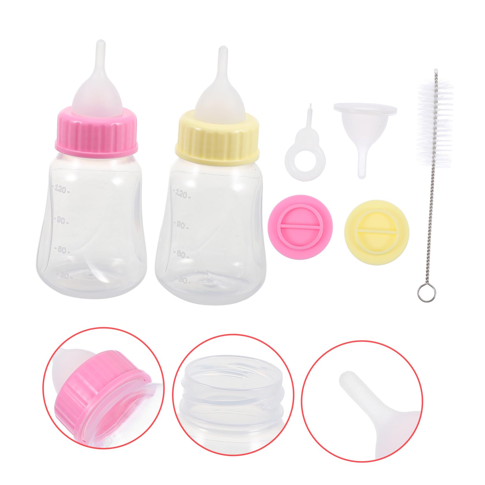 Happyyami Pet Nursing Bottles for Kitten Puppy Kitten Milk Feeder Portable Baby Container Cat Pacifier