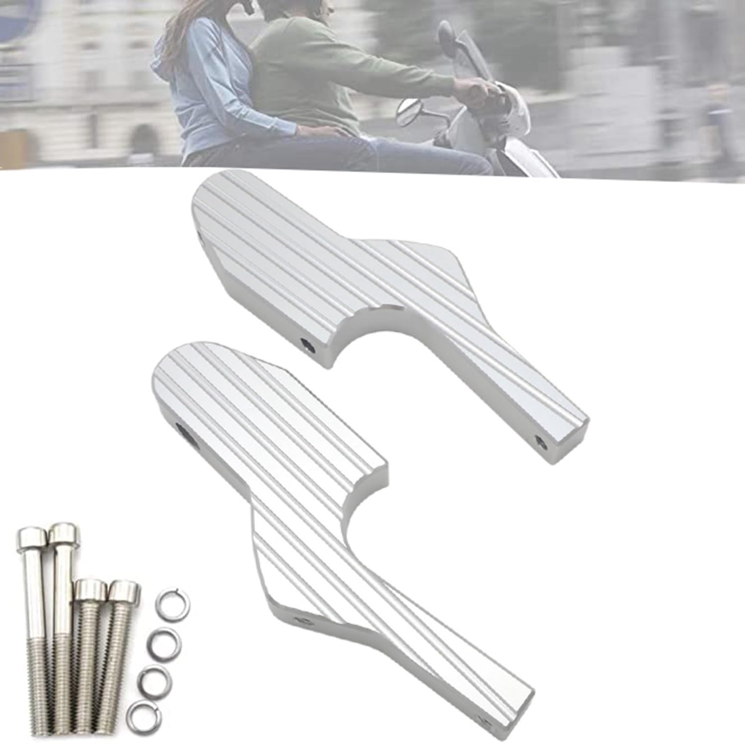 Pedane Scooter Pedane Passeggero Estensioni Pedane Estese per GT 60 125 150 200 250 300 300Ie