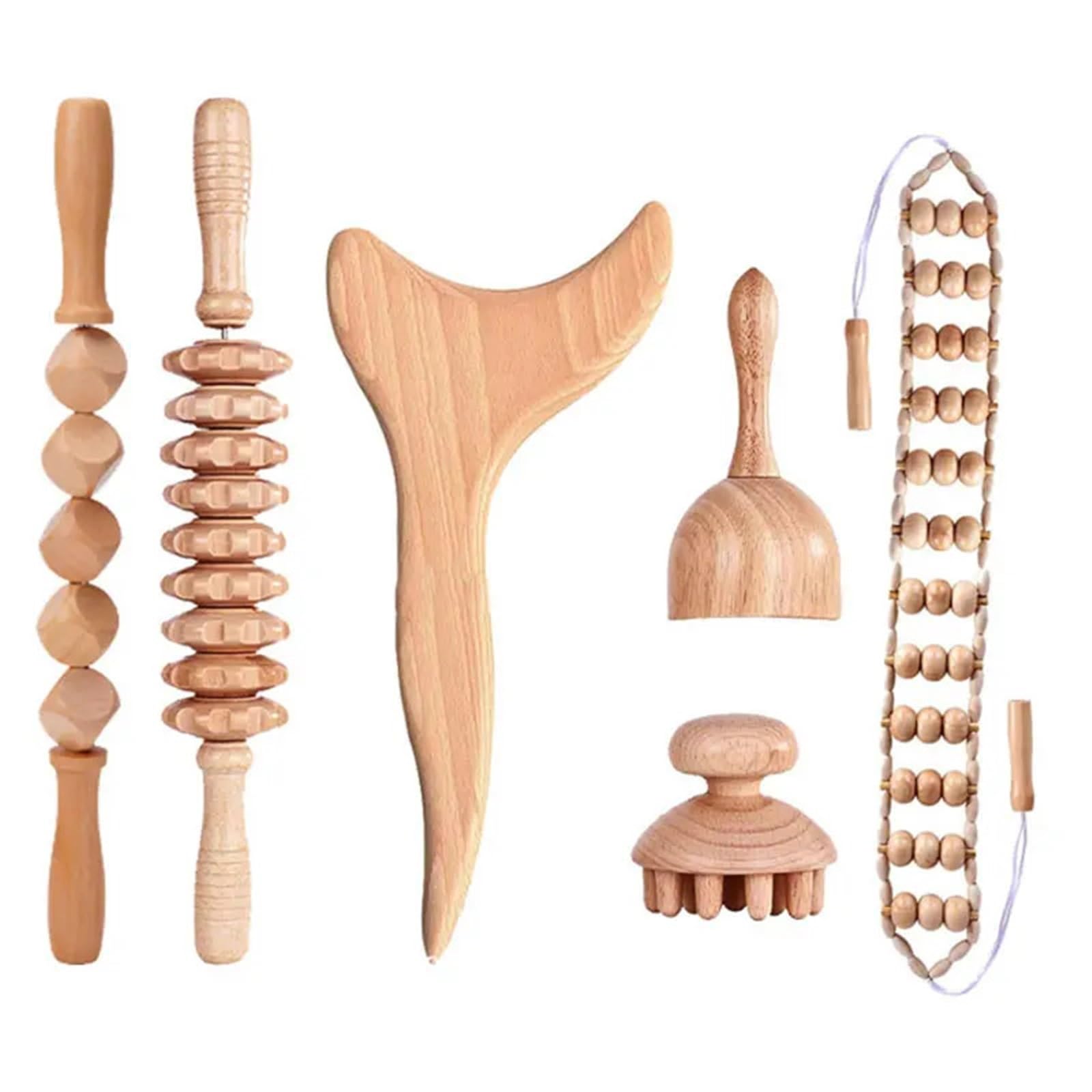 Cepillo Interdental Wooden Massager Body Contouring Back Shoulder Scraping Fatigue Relieve Wood Tools