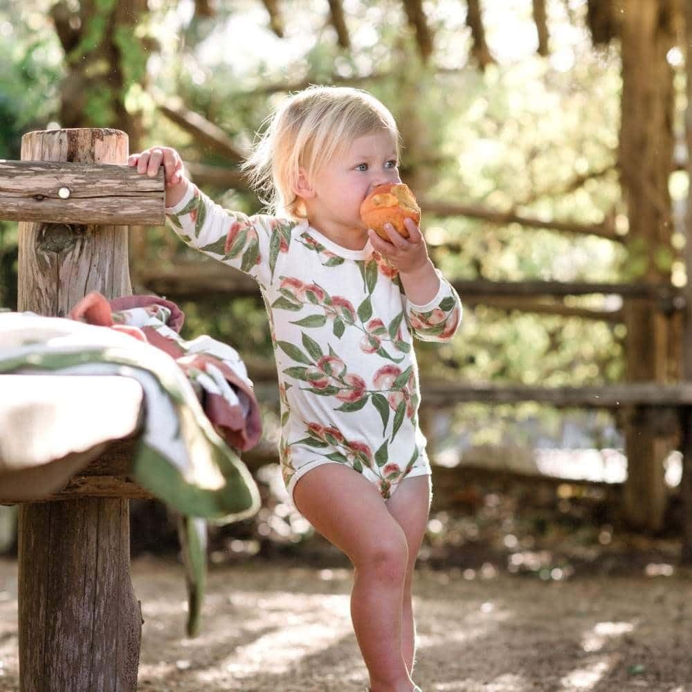 Milkbarn Long Sleeve Baby Onesie - Bodysuit Top - Soft & Gentle - Stylish Baby Clothes