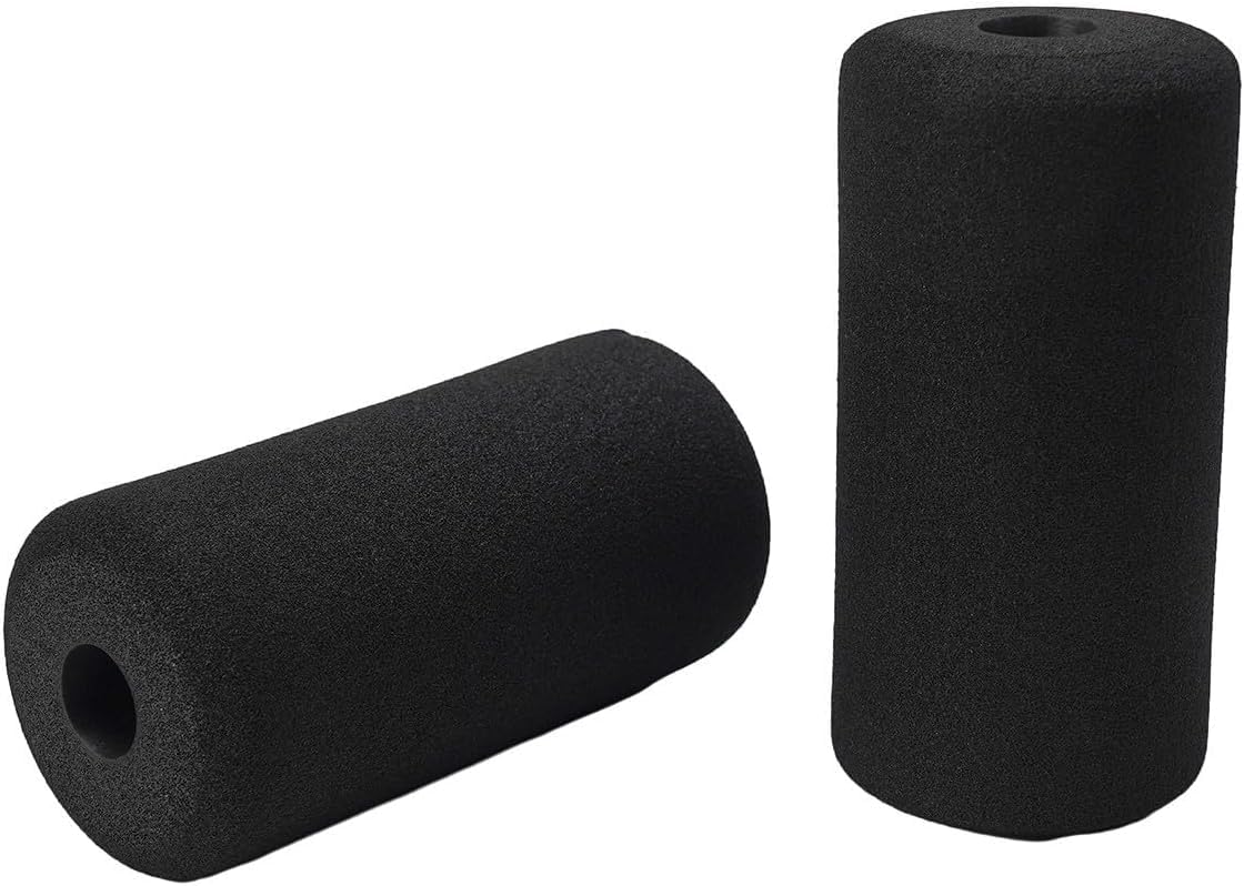 ABB INITIO GYM Foam Roller Pads Pack of 2 – Dense Thick Barbell Squat Pad for Bench Press, Gym Equipment Handles & Leg Support – Compact Workout Bar Cushion – Portable Fitness Gear Accessory