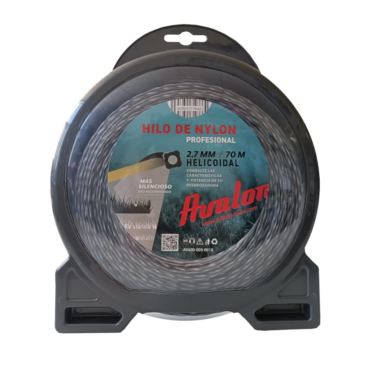 Avalon - Hilo Reforzado de Nylon Universal para Desbrozadora y Cortacesped (3 mm x 55 m) - Hilo Dual Power Reforzado de desbrozadora — view 13