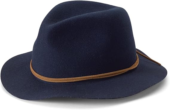Saddle Ridge Packable Felt Hat, Navy 