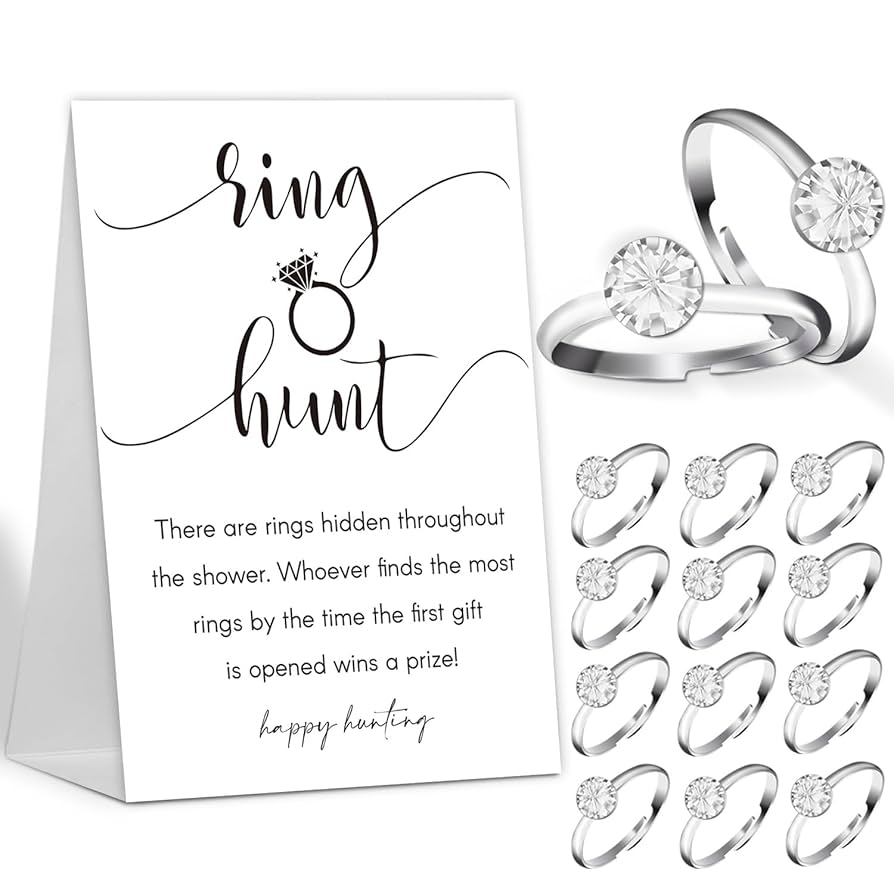 amazon-com-the-ring-hunt-game-bridal-shower-games-with-rings-one-sign-and-30-rings-bridal-shower-and-wedding-shower-games-for-guests-engagement-party-game-bridal-shower-decorations-ls1-home-kitchen for Ring Game Bridal Shower Free Printable Amazon.com: The Ring Hunt Game, Bridal Shower Games with Rings-One Sign and 30 Rings, Bridal Shower and Wedding Shower Games for Guests, Engagement Party Game, Bridal Shower Decorations-LS1 : Home & Kitchen for Ring Game Bridal Shower Free Printable