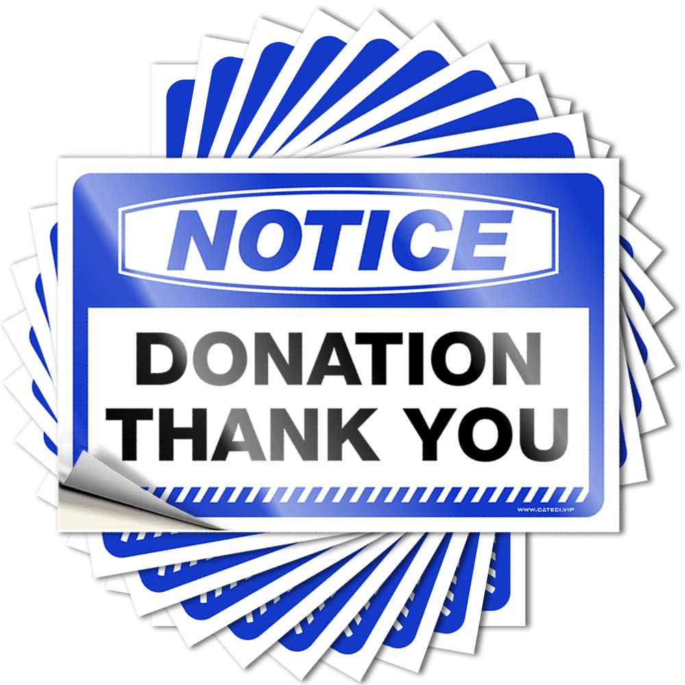 Toolbox Stickers and Decals Notice Donation Thank You Stickers 10 Pcs Girl Car Stickers Bumper Stickers(8X12CM)